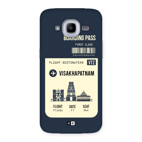Vishakapatnam Boarding Pass Back Case for Samsung Galaxy J2 2016